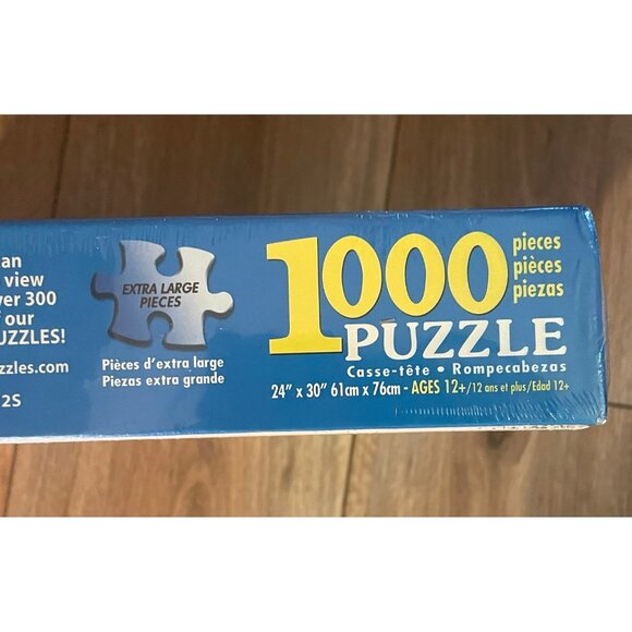 White Mountain Ice Cream 1000 Pc Jigsaw Puzzle by Charlie Girard 2013 SEALED - Picture 2 of 3